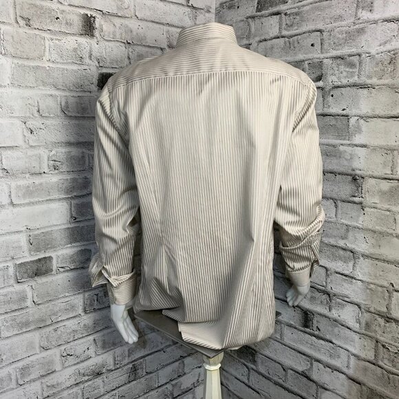 Eton Ganghester 1928 Contemporary Fit Striped Dress Shirt - Picture 5 of 11